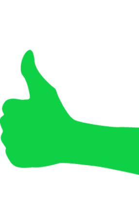 Green thumbs-up