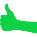 green thumbs up