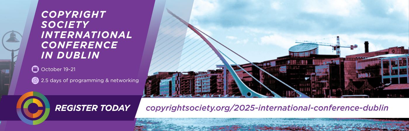 Copyright Society International Conference in Dublin